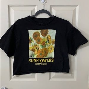 Sunflower Crop Top Vintage